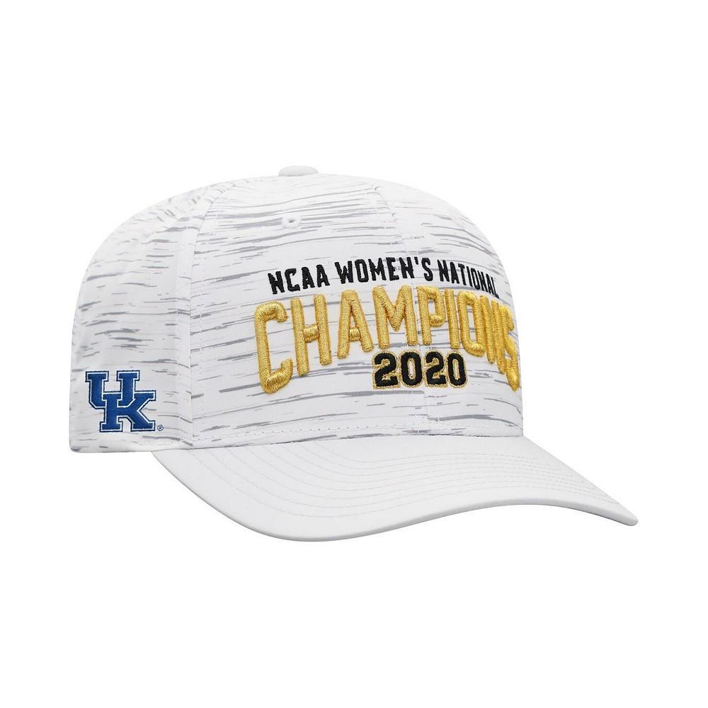 商品Top of the World|Men's White Kentucky Wildcats 2020 NCAA Women's Volleyball National Champions Locker Room Adjustable Hat,价格¥236,第1张图片