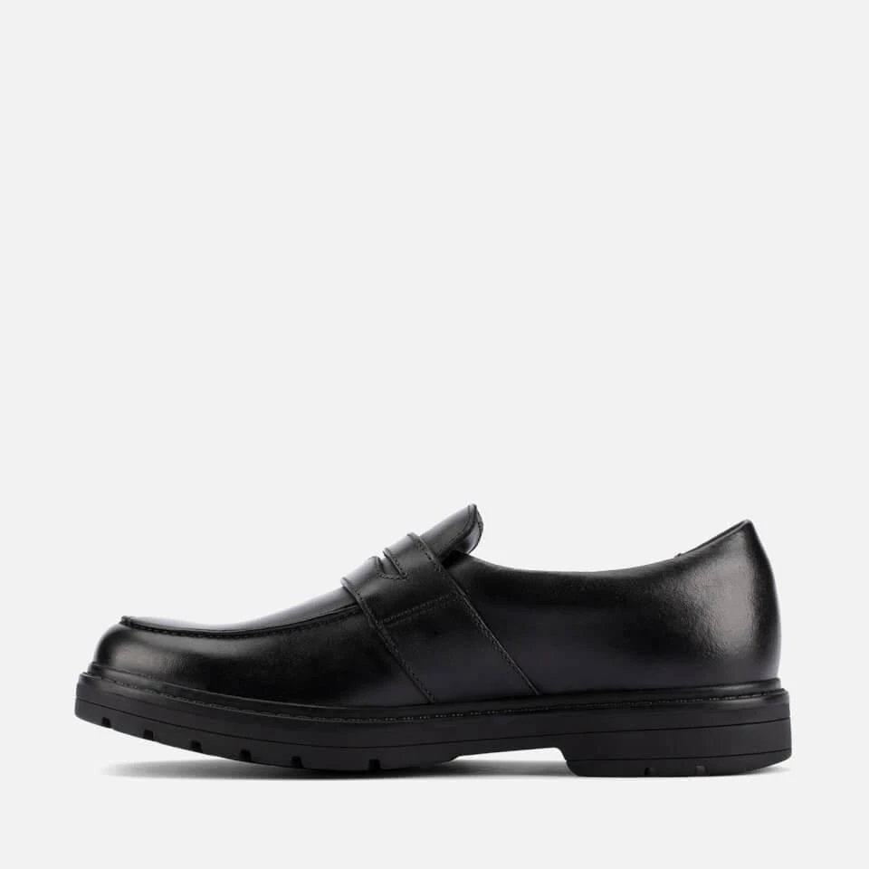 商品Clarks|CLARKS YOUTH LOXHAM CRAFT SCHOOL SHOES - BLACK LEATHER,价格¥148,第3张图片详细描述