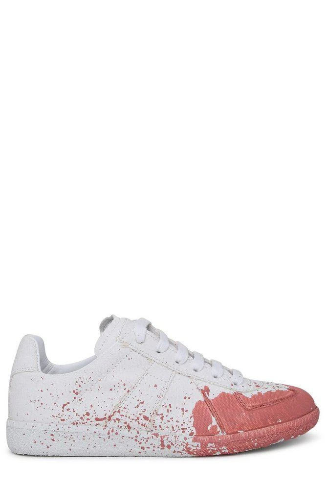 商品MAISON MARGIELA|Maison Margiela Round Toe Lace-Up Sneakers,价格¥2418,第1张图片