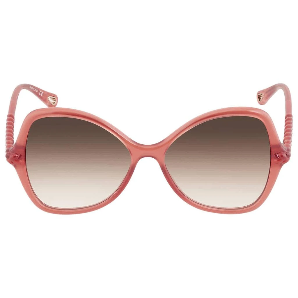 商品Chloé|Brown Gradient Butterfly Ladies Sunglasses CH0001S 003 56,价格¥960,第1张图片