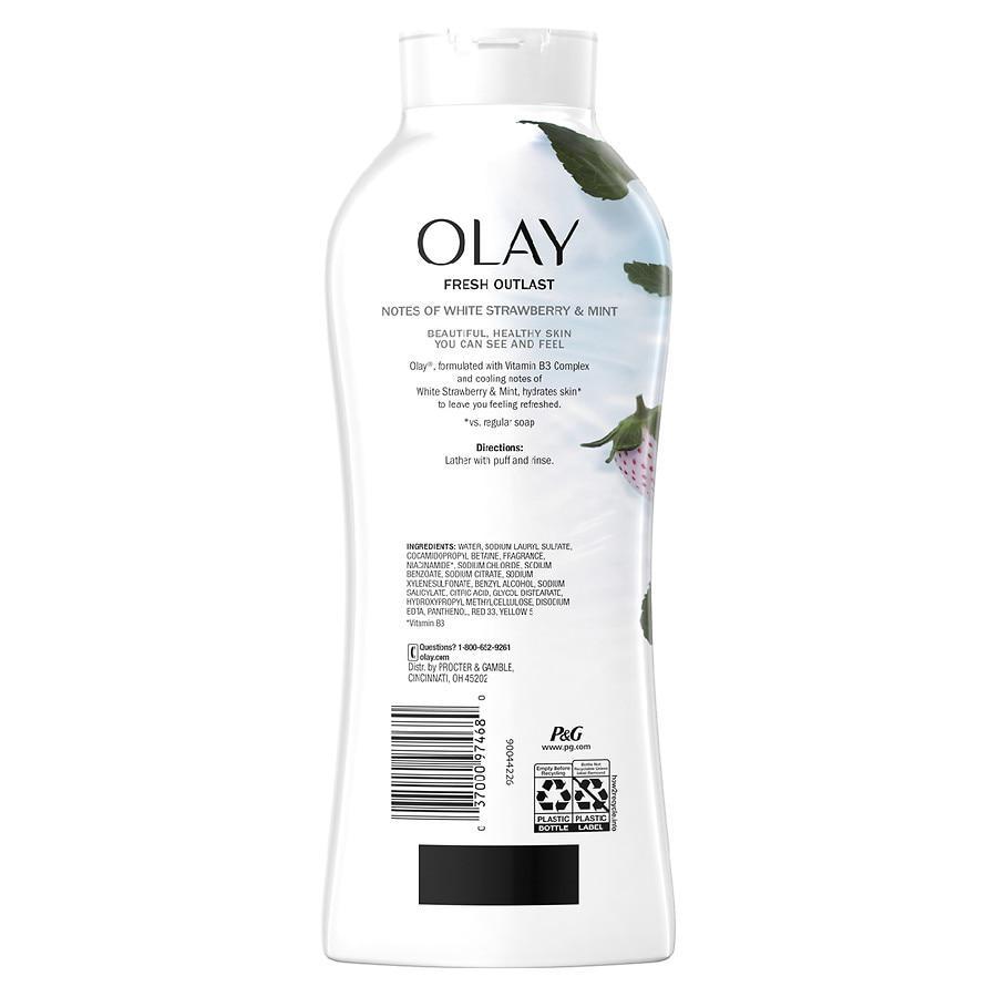 商品Olay|Fresh Outlast Body Wash Notes of White Strawberry & Mint,价格¥52,第5张图片详细描述
