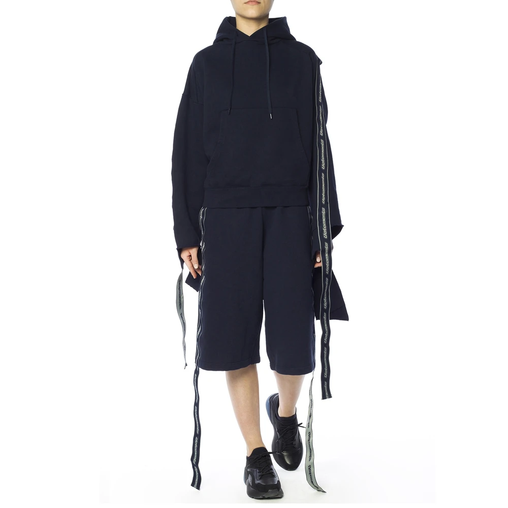 VETEMENTS 女士海军蓝色织带连帽运动衫 WSS18TR26-NAVY 商品