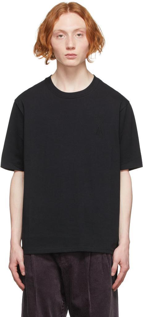 商品AMI|Black Ami De Cœur T-Shirt,价格¥1421,第1张图片