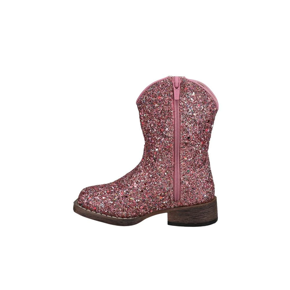 商品Roper|Glitter Galore Square Toe Cowboy Boots (Toddler),价格¥432,第3张图片详细描述