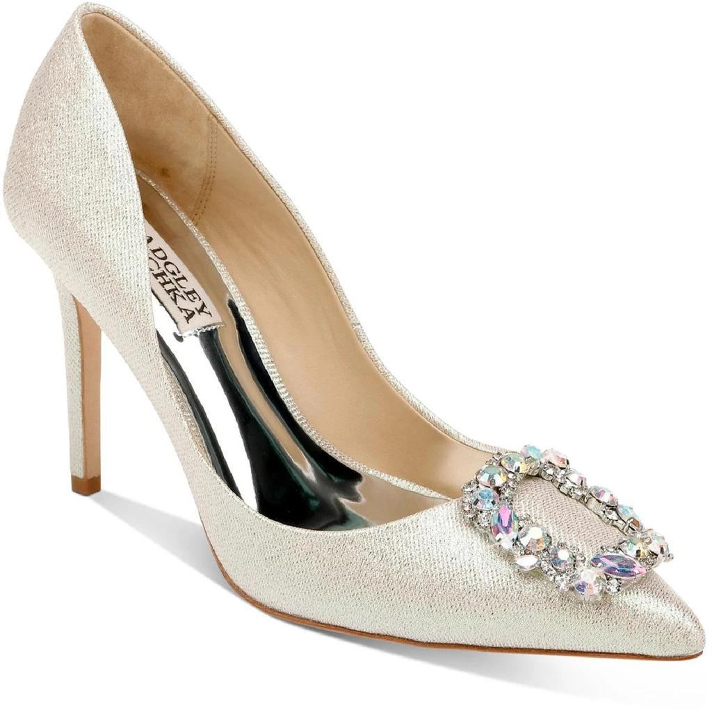 商品Badgley Mischka|Badgley Mischka Womens Cher Shimmer Glamour Dress Shoes,价格¥843,第1张图片