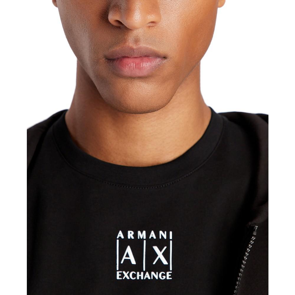 商品Armani Exchange|Men's Slim-Fit Box Logo T-Shirt,价格¥305,第5张图片详细描述