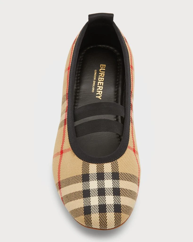 商品Burberry|Girl's Grace Vintage Check Ballerina Flats, Toddler/Kids,价格¥1398,第4张图片详细描述