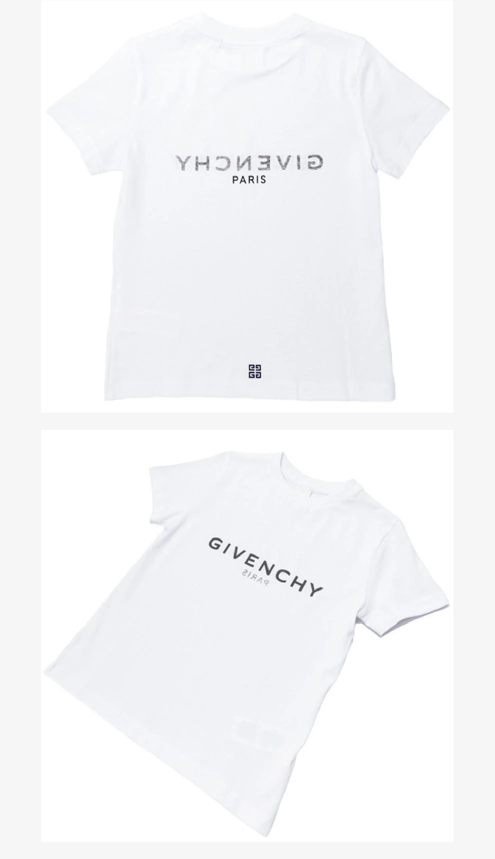 商品Givenchy|大童款 白色logo印花T恤【香港仓极速发货】,价格¥1186,第4张图片详细描述