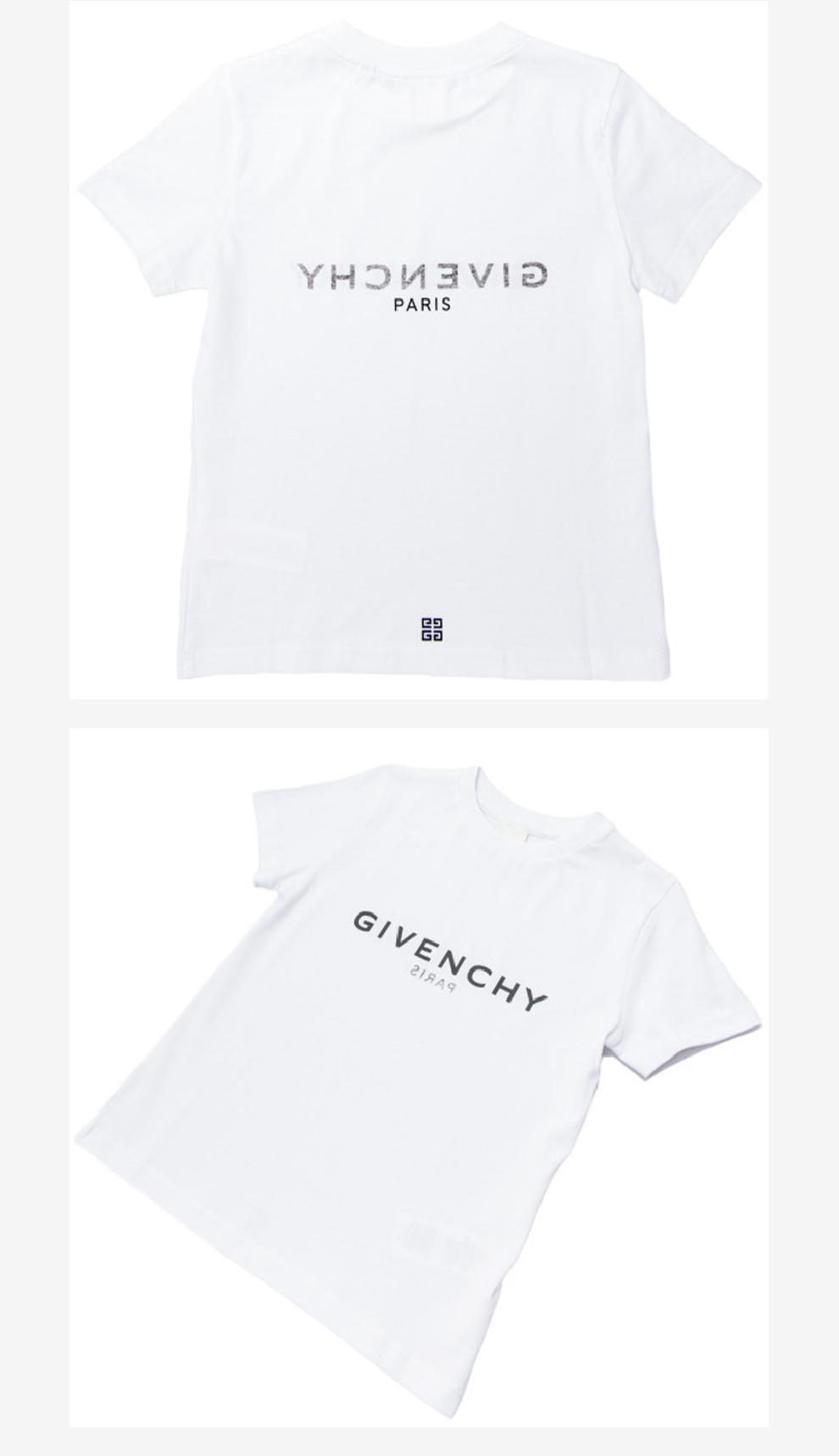 商品Givenchy|大童款 白色logo印花T恤【香港仓极速发货】,价格¥1161,第6张图片详细描述