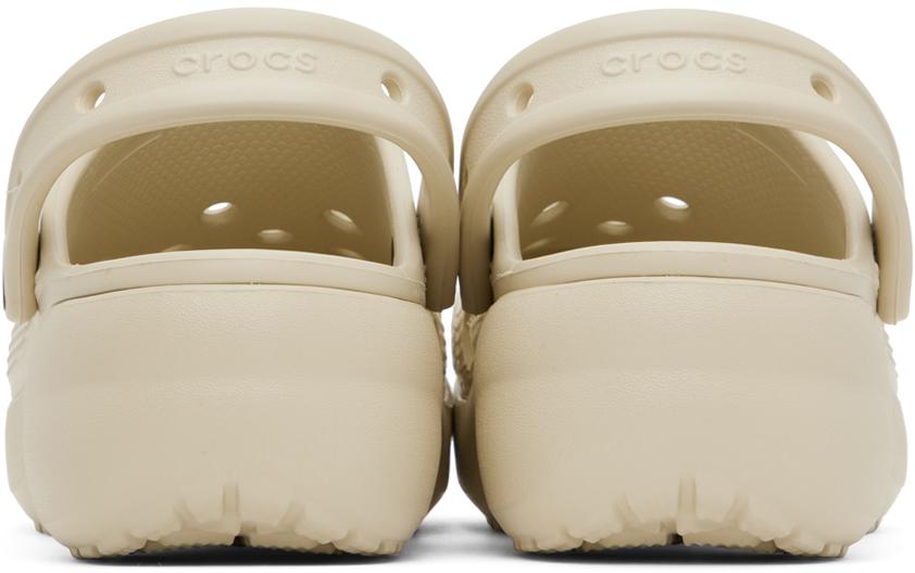 Beige Classic Platform Clogs商品第2张图片规格展示