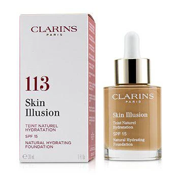 商品Clarins|Skin illusion natural hydrating foundation spf 15 # 113 chestnut ,价格¥391,第1张图片