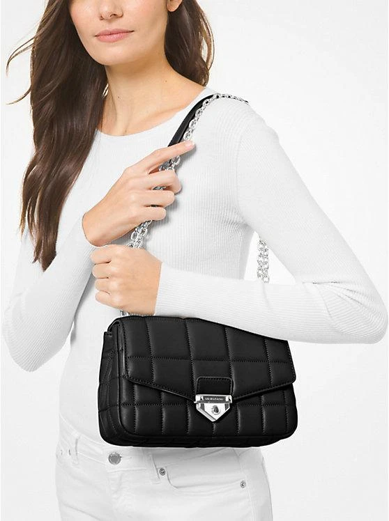 商品Michael Kors|SoHo Large Quilted Leather Shoulder Bag,价格¥1543,第4张图片详细描述