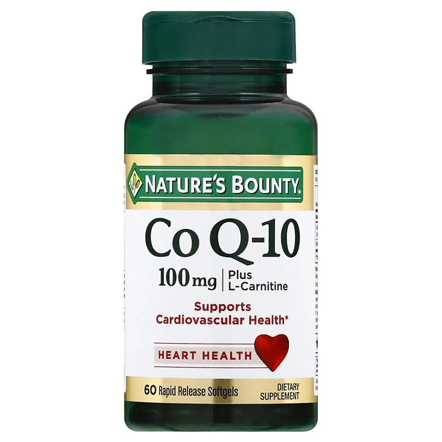 商品Nature's Bounty|Co Q-10 100mg Plus (with L carnitine),价格¥365,第1张图片