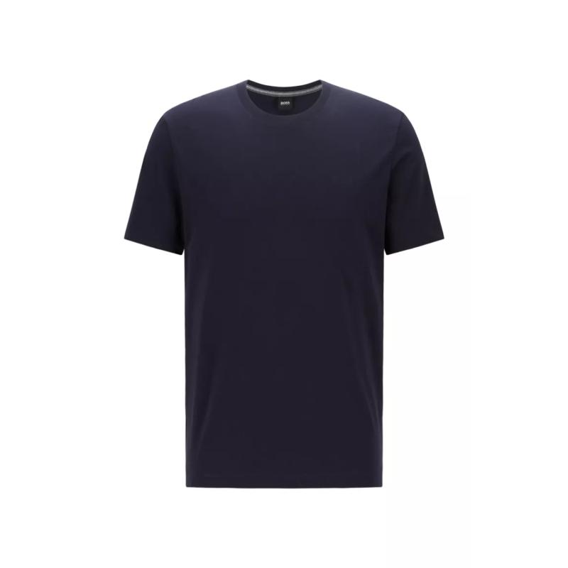 HUGO BOSS 男士海军蓝色短袖T恤 TIBURT33-50333808-410商品第1张图片规格展示