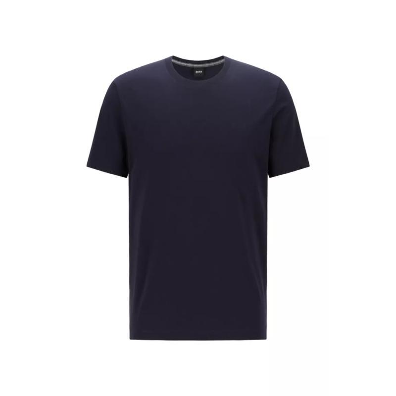 商品Hugo Boss|HUGO BOSS 男士海军蓝色短袖T恤 TIBURT33-50333808-410,价格¥451,第1张图片