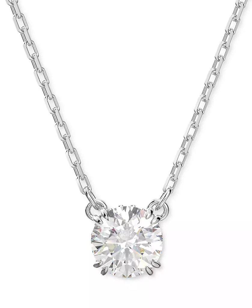 商品Swarovski|Silver-Tone Constella Crystal Pendant Necklace, 14-7/8" + 2" extender,价格¥530,第1张图片
