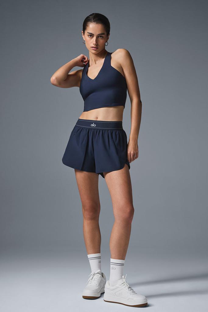 alo アロ　Match Point ショーツSサイズ Alo Match Point Short - Navy - Shorts - Free Shipping - BeyondStyle