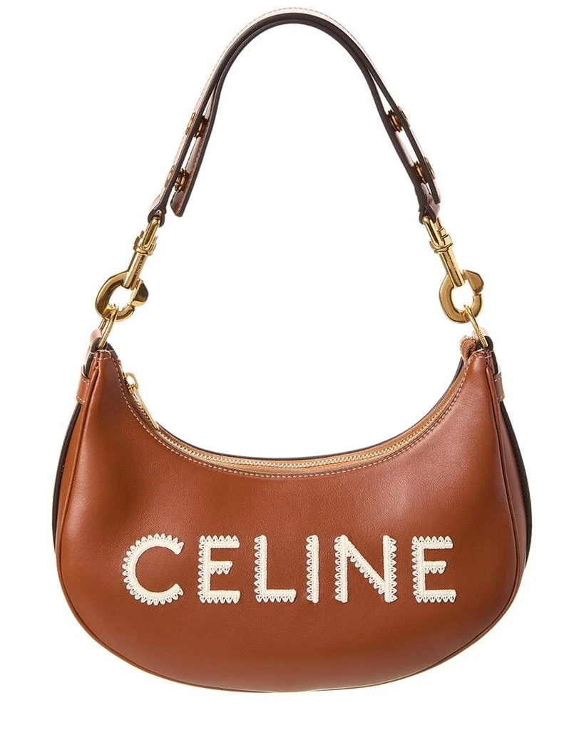 商品Celine|CELINE Ava Medium Leather Hobo Bag,价格¥13508,第1张图片