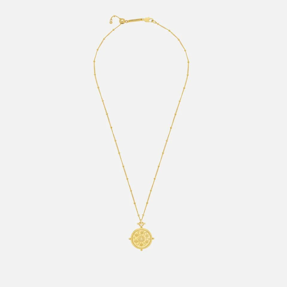 商品ESTELLA BARTLETT|Estella Bartlett Gold-Plated Floral Coin Necklace,价格¥184,第1张图片