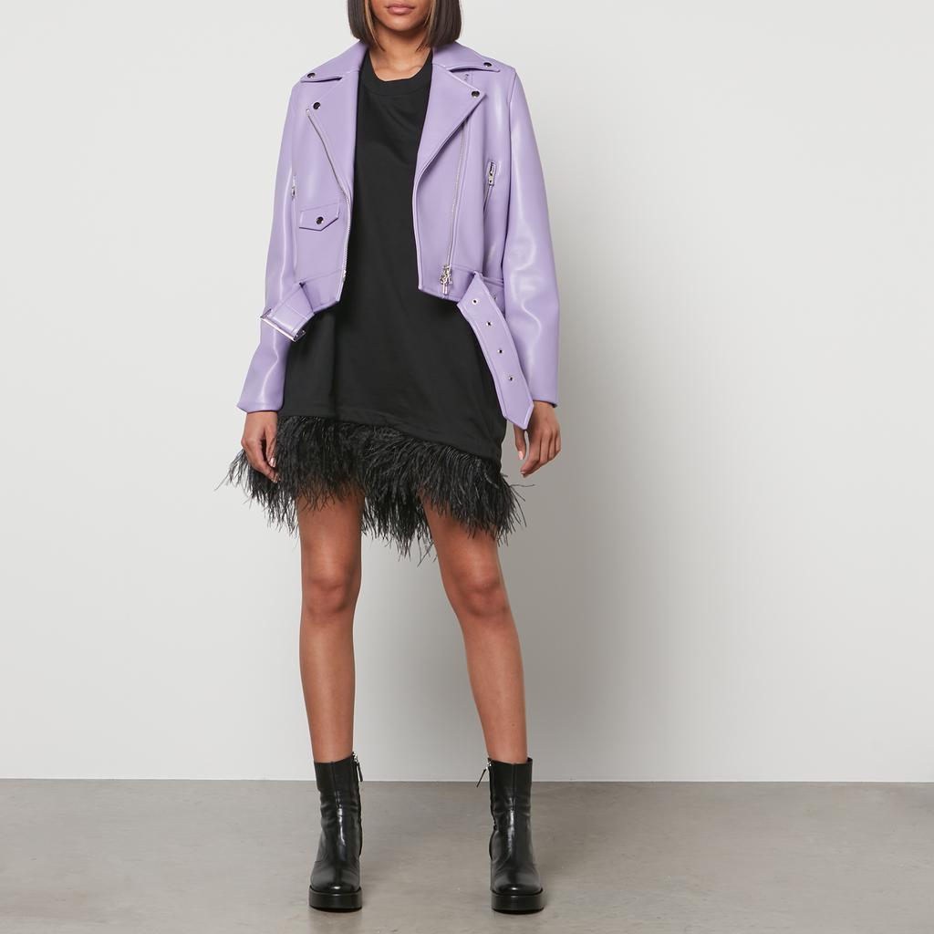 商品STAND STUDIO|Stand Studio Women's Esmeralda Biker Jacket - Powder Purple,价格¥741,第5张图片详细描述