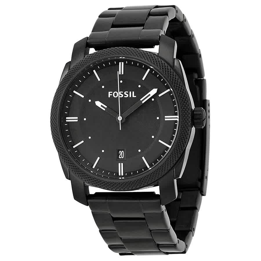 Fossil Machine Black Dial Black-plated Mens Watch FS4775商品第1张图片规格展示