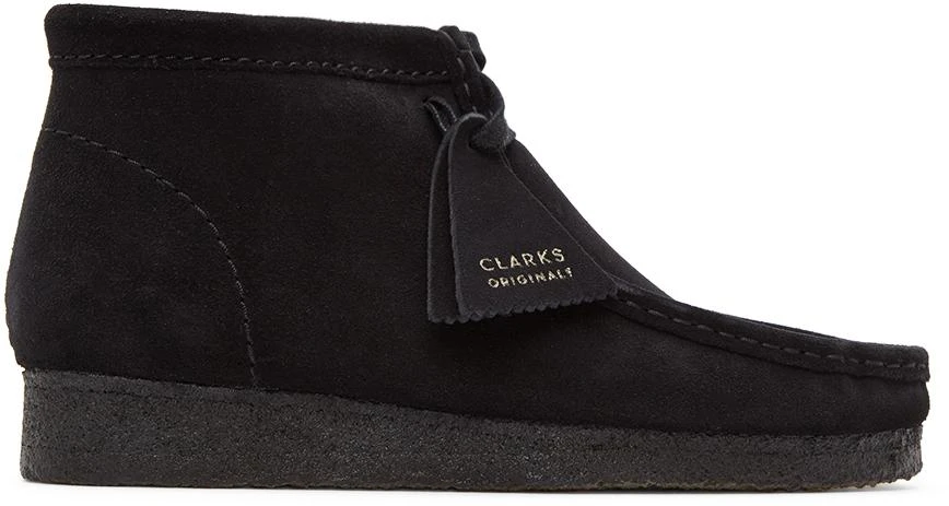 商品Clarks|Black Suede Wallabee Desert Boots,价格¥1285,第1张图片