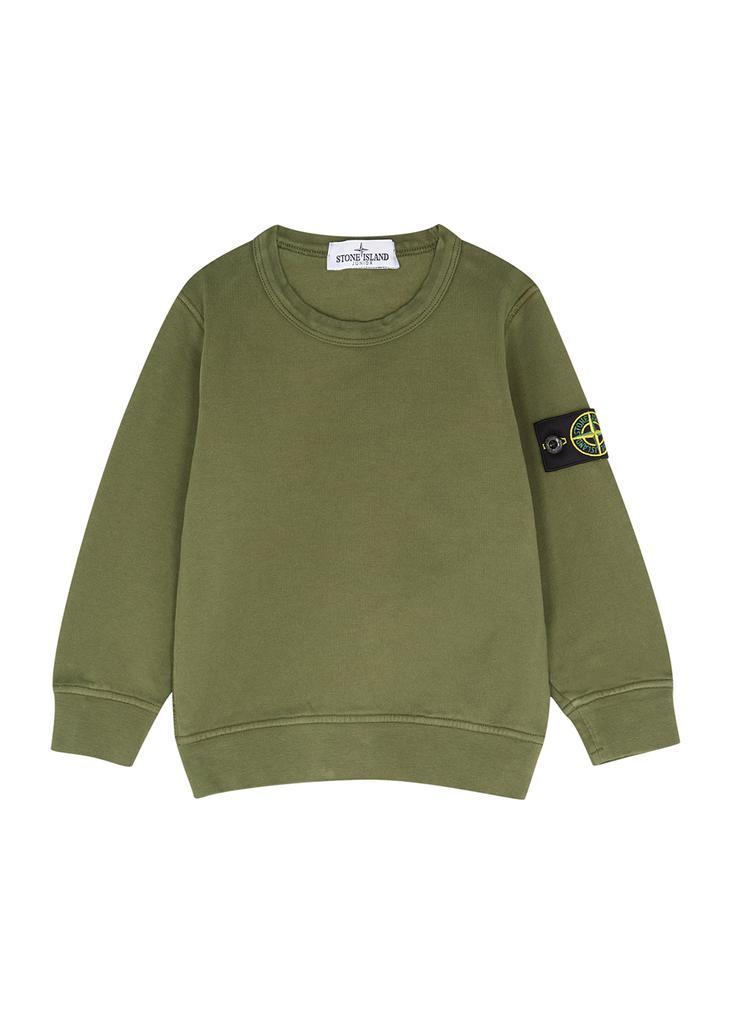 商品Stone Island|KIDS Green cotton sweatshirt (2-4 years),价格¥962,第1张图片