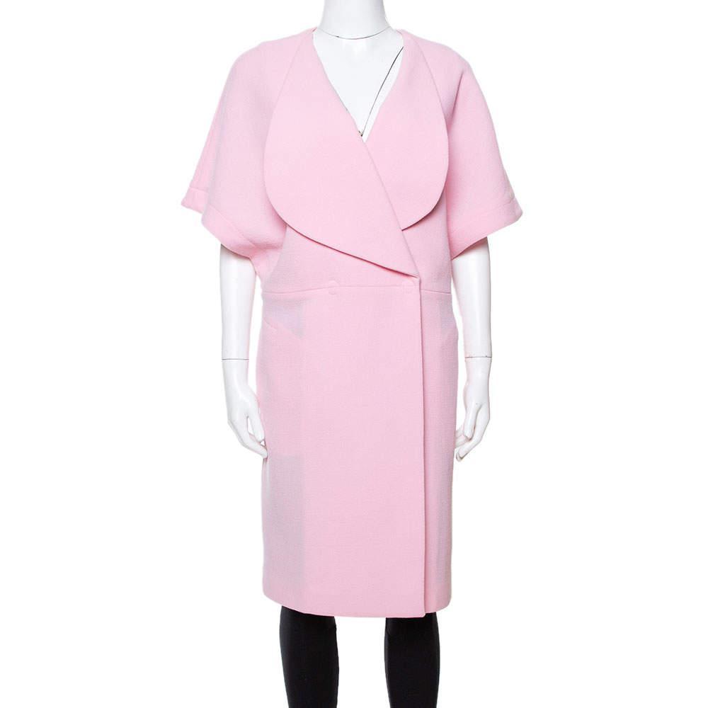 商品[二手商品] ROLAND MOURET|Roland Mouret Light Pink Wool Crepe Palmer Coat M,价格¥2195,第1张图片