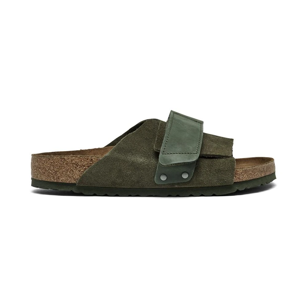 商品Birkenstock|Men's Kyoto Suede Leather Strappy Slide Sandals from Finish Line,价格¥736,第2张图片详细描述