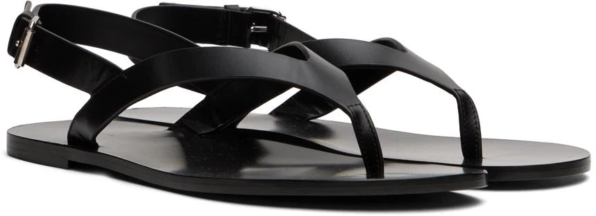 商品The Row|Black Hiking Flip Flops,价格¥3242,第4张图片详细描述