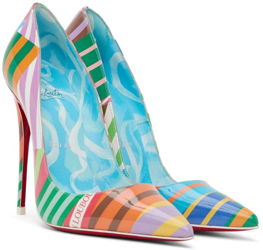 商品Christian Louboutin|Multicolor So Kate 120 Heels,价格¥6567,第4张图片详细描述