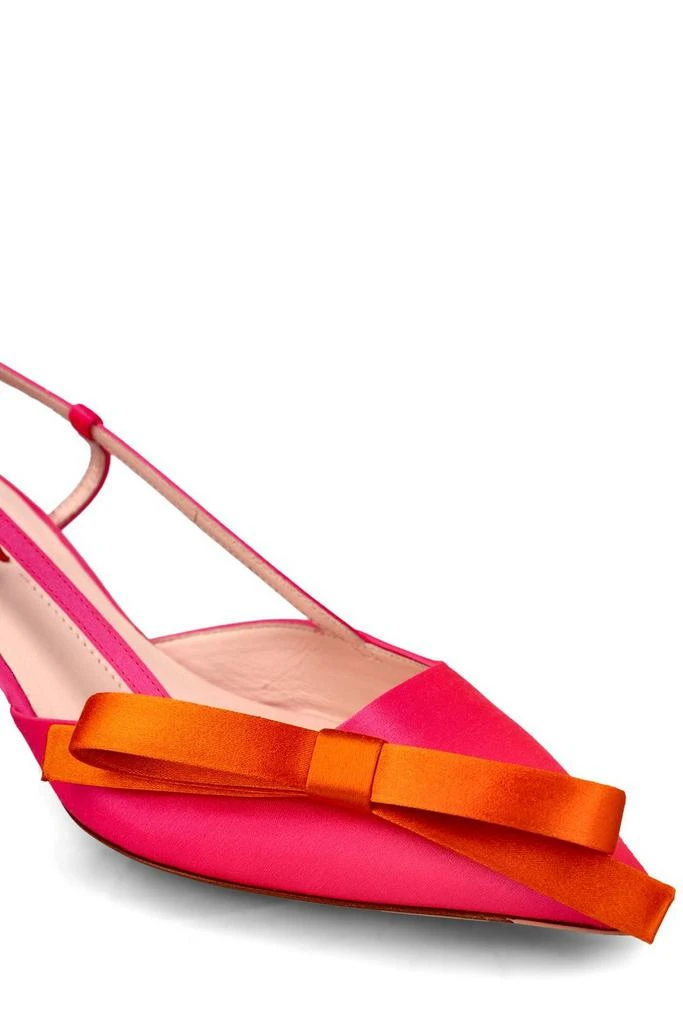 商品Roger Vivier|Roger Vivier Virgule Bow Slingback Pumps,价格¥3861-¥4112,第4张图片详细描述