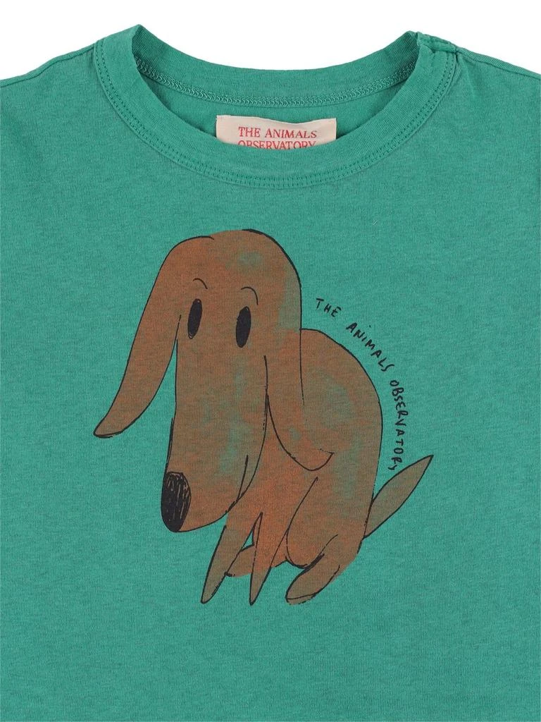 商品The Animals Observatory|Dog Printed Cotton Jersey T-shirt,价格¥208,第1张图片详细描述