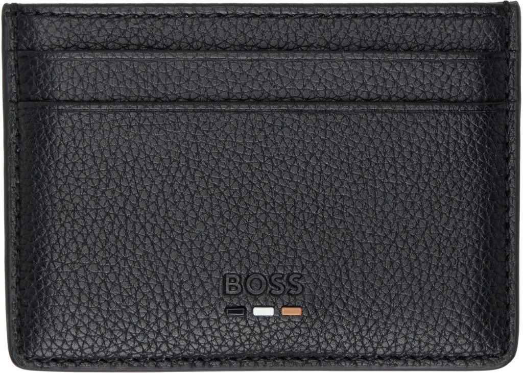 商品Hugo Boss|Black Faux-Leather Card Holder,价格¥297,第1张图片