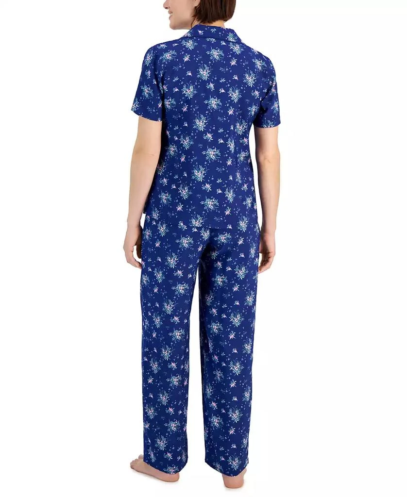 商品Charter Club|Women's Matte Satin Short-Sleeve Pajamas Set, Created for Macy's,价格¥185,第2张图片详细描述