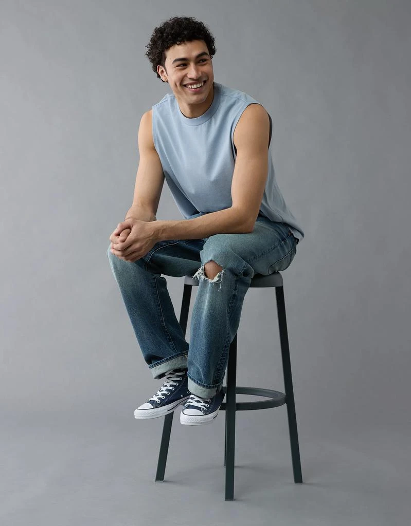 商品AE|AE Boxy Sueded Jersey Tank Top,价格¥135,第2张图片详细描述