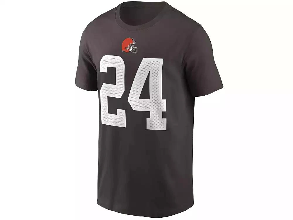 商品NIKE|Cleveland Browns Men's Pride Name and Number Wordmark T-shirt - Nick Chubb,价格¥300,第2张图片详细描述