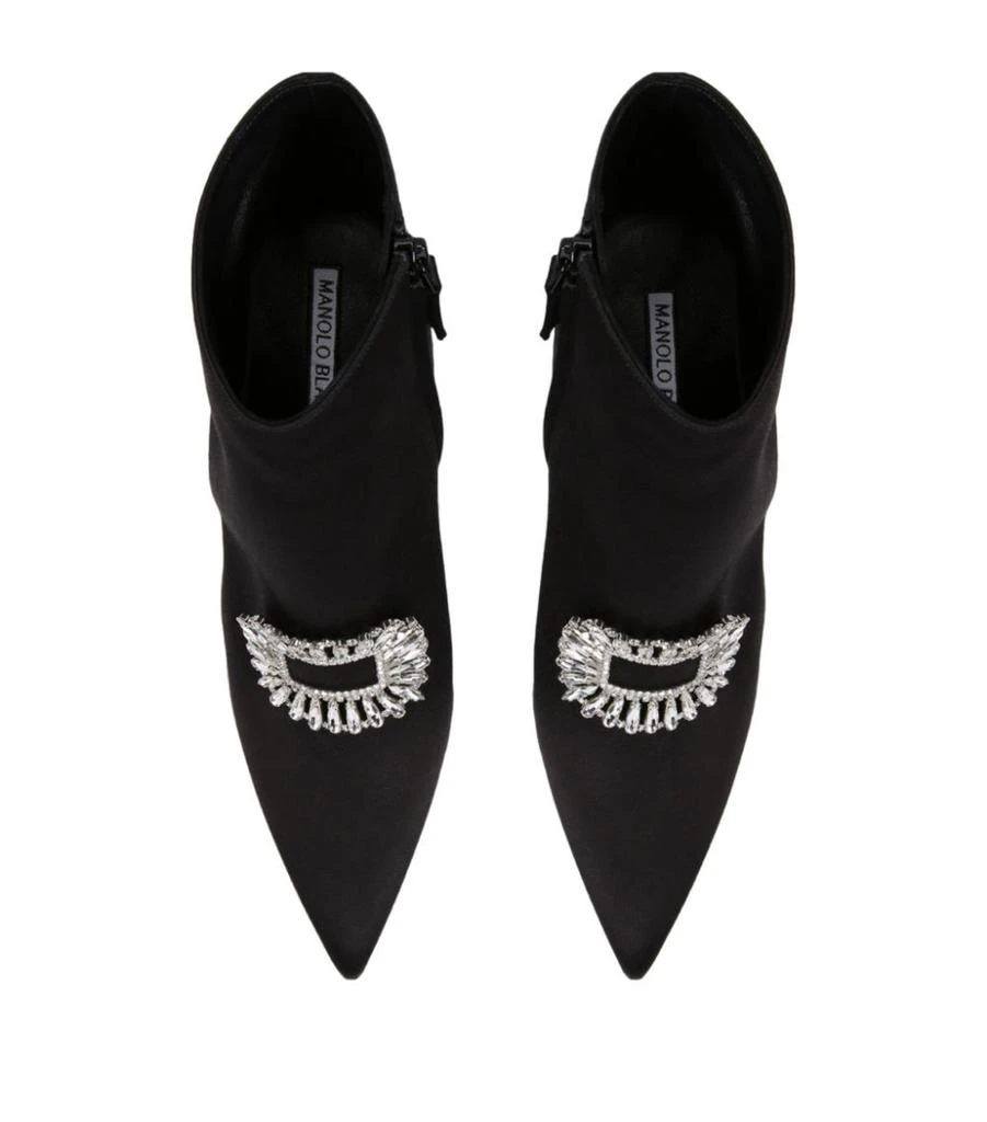 商品Manolo Blahnik|Satin Cantita Ankle Boots 90,价格¥7193,第4张图片详细描述