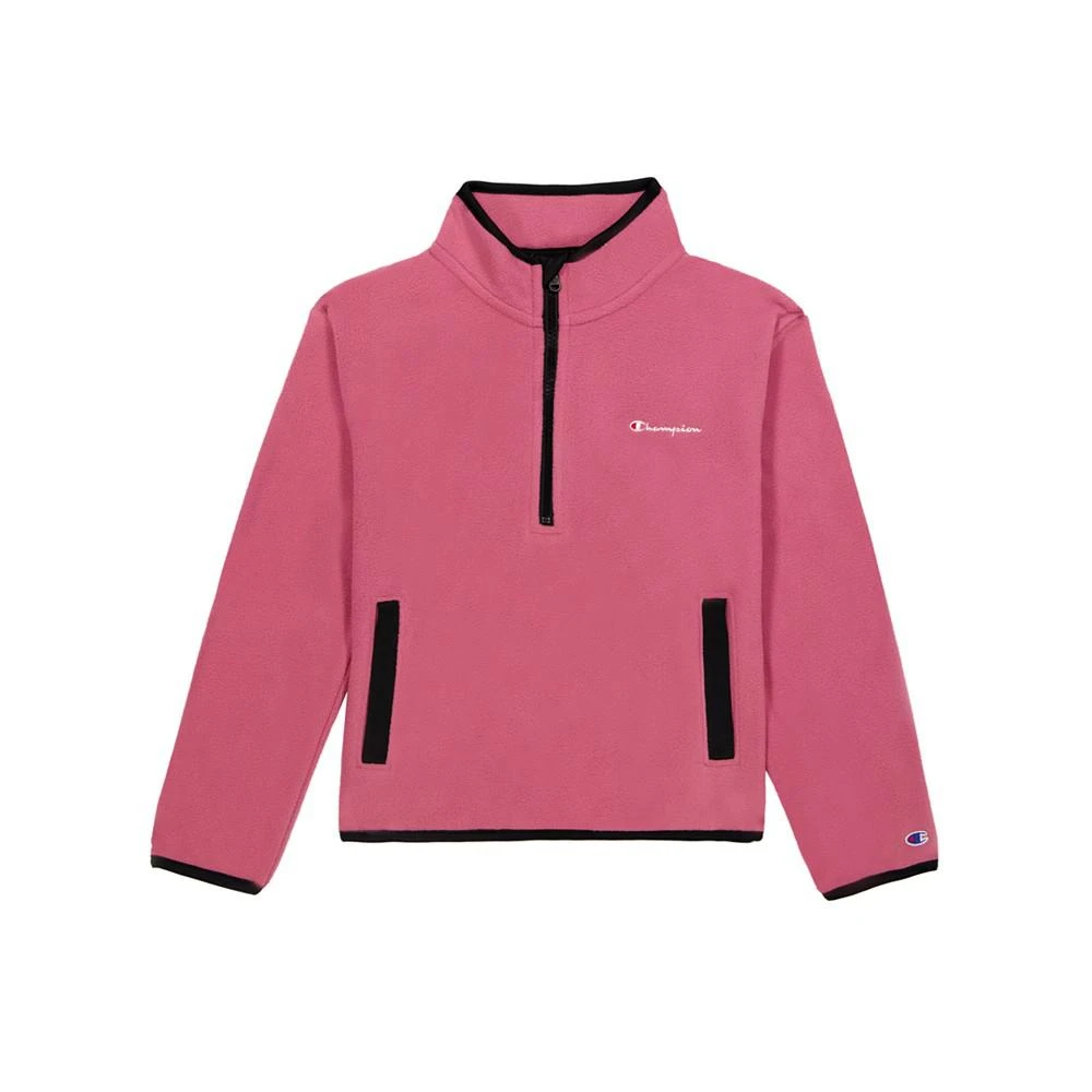 商品CHAMPION|Big Girls Micro Fleece Quarter Zip Jacket,价格¥90,第1张图片