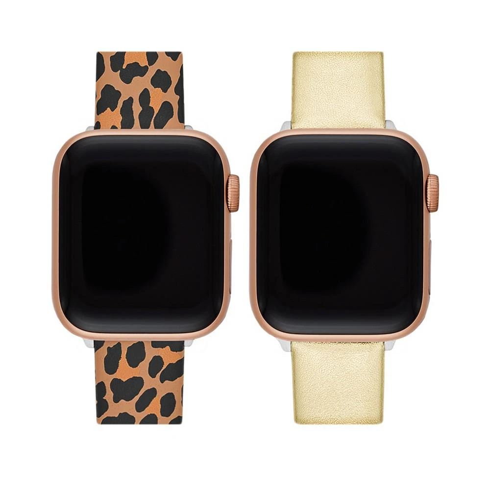 商品Kate Spade|Women's Leopard Cross-Compatible Set, 38mm, 40mm, 41mm Bands for Apple Watch with Classic Watch Head Set,价格¥1717,第2张图片详细描述