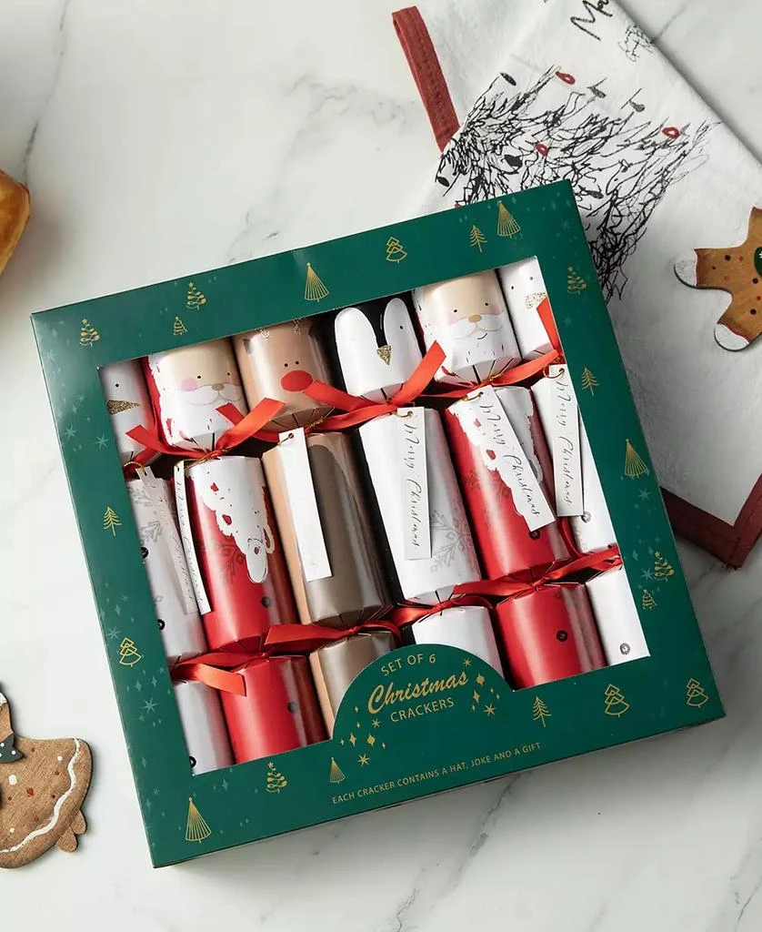 商品Glitzhome|6PK 2''D X 12.00''H Christmas Santa, Snowman, Penguin Reindeer Party Cracker with Gift Contents,价格¥120,第5张图片详细描述