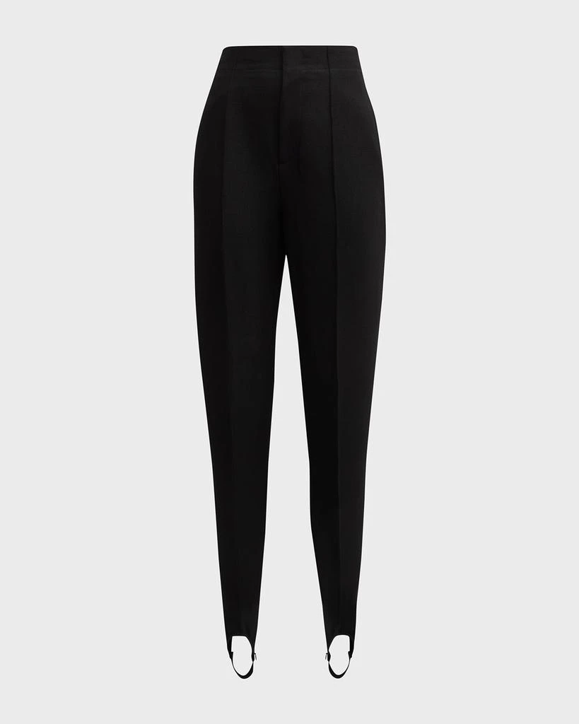 商品Bottega Veneta|High-Rise Pintuck Straight-Leg Stirrup Trousers,价格¥11070,第2张图片详细描述