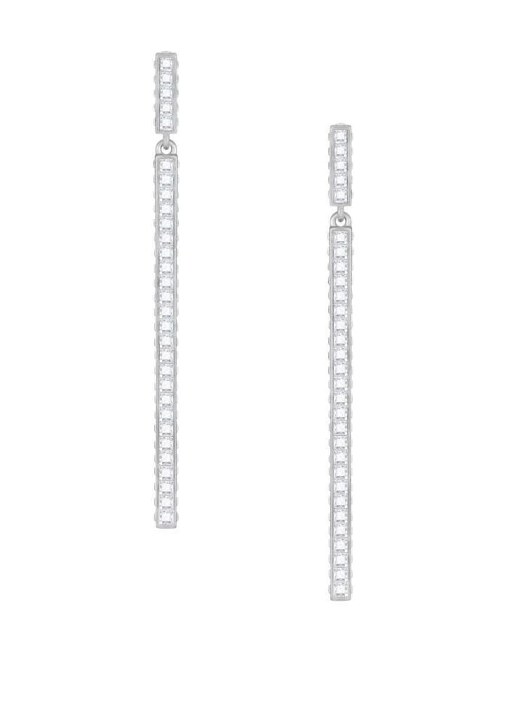 商品Swarovski|Game Crystal Studded Linear Earrings,价格¥525,第1张图片