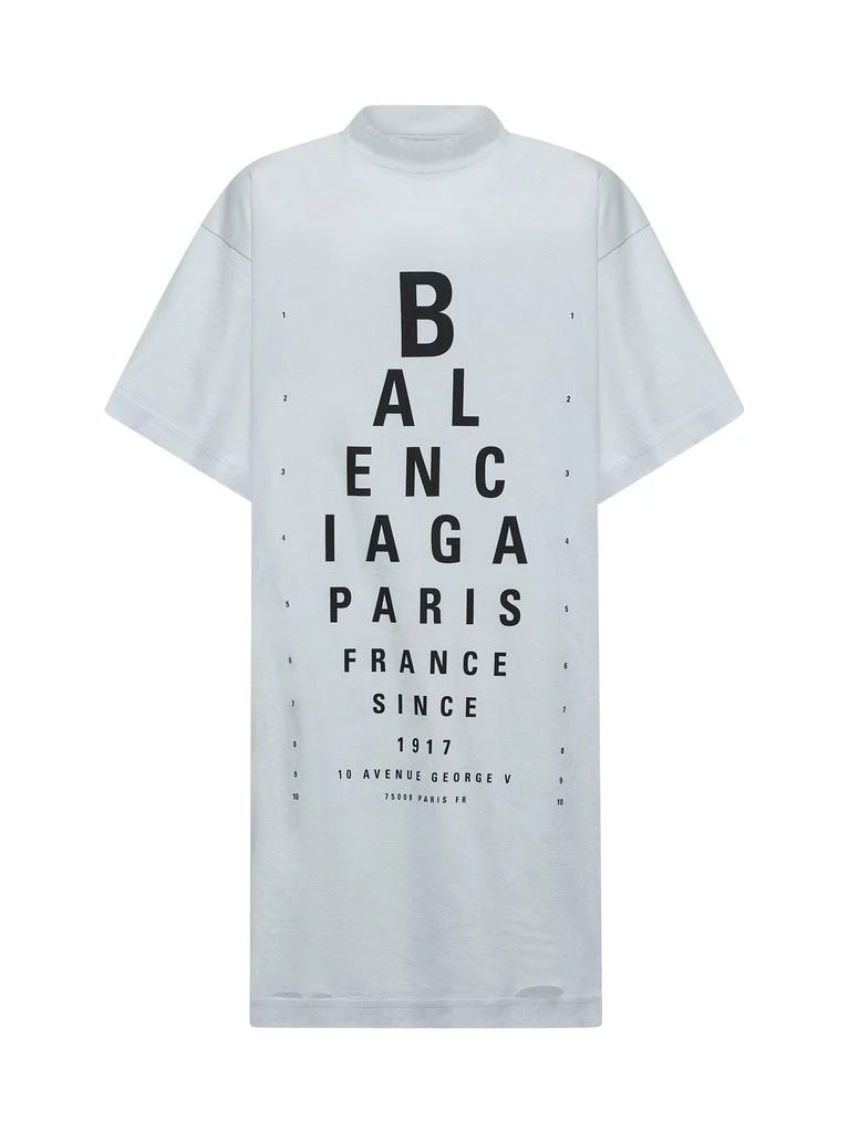 商品Balenciaga|BALENCIAGA | Dirty white Optical Oversize T-Shirt | Women | 1,价格¥3558,第1张图片