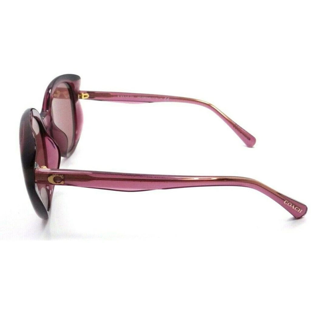 商品Coach|Coach Women's Sunglasses - L1171 Wine Burgundy Butterfly | COACH 0HC8306U 55746954,价格¥393,第3张图片详细描述