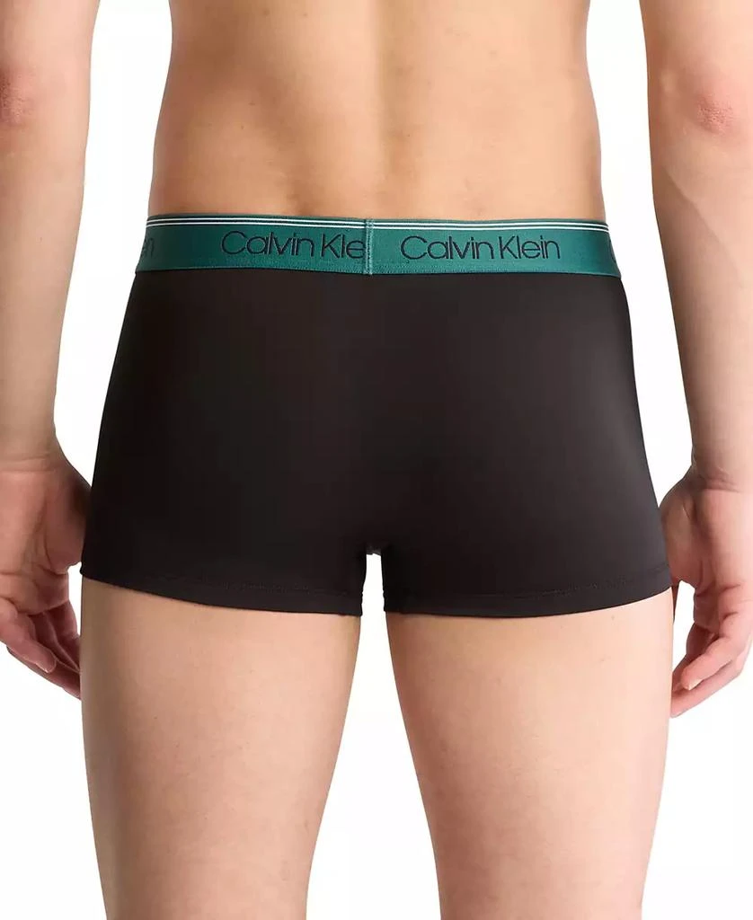 商品Calvin Klein|Men's 3-Pack Microfiber Stretch Low-Rise Trunk Underwear,价格¥217,第3张图片详细描述