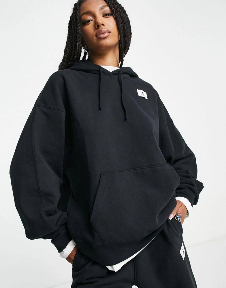 商品Jordan|Jordan essential fleece pullover hoodie in black,价格¥785,第1张图片