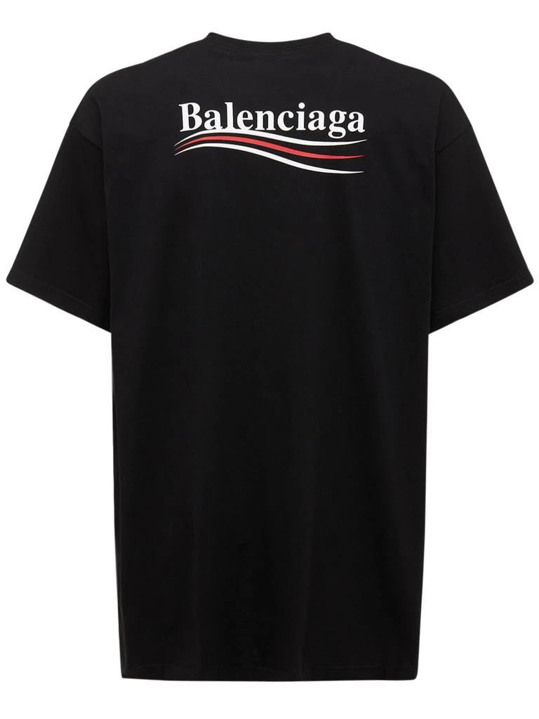 商品Balenciaga|Political Logo Crewneck T-shirt,价格¥4989,第2张图片详细描述