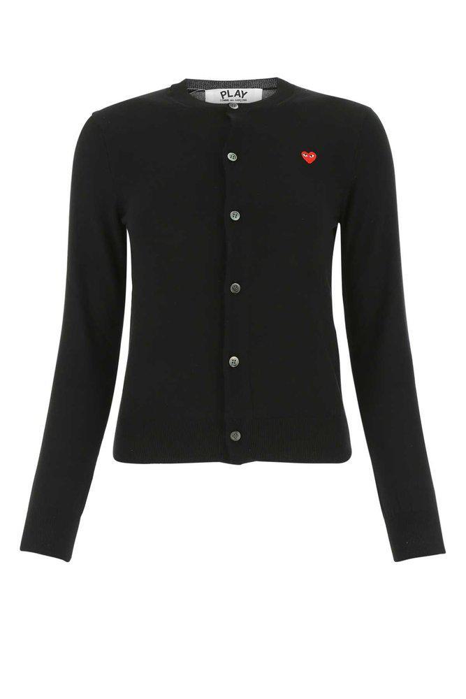 商品Comme des Garcons|Comme des Garçons Play Heart Patch Buttoned Cardigan,价格¥1882-¥2317,第1张图片