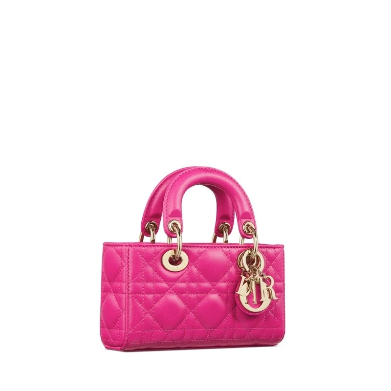 商品Dior|Dior 迪奥D-Joy系列女士粉色羊皮手提包,价格¥25142,第4张图片详细描述
